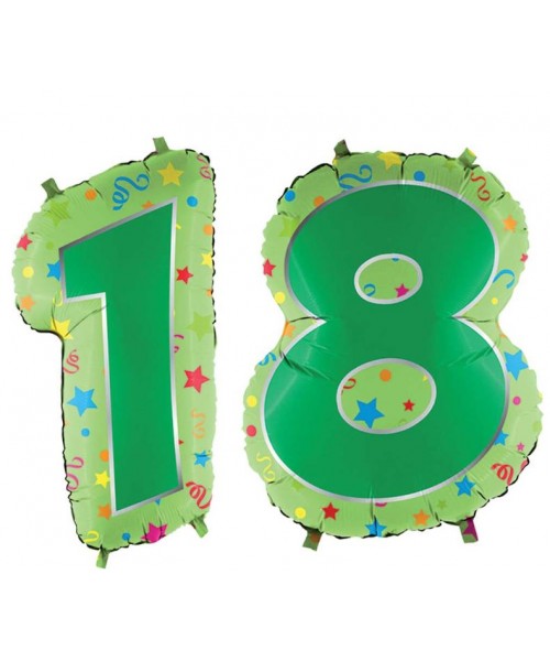 MYLAR NUMERO  18  DES.VERDE L. H 60 2
