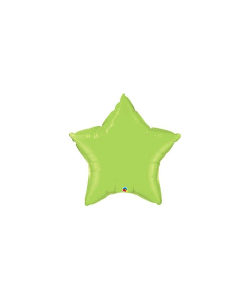 PALLONE MYLAR STELLA 9" VERDE MELA 23CM - L'Officina delle feste