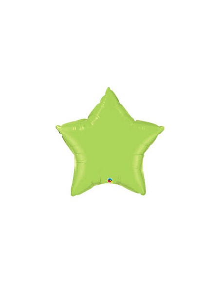 PALLONE MYLAR STELLA 9" VERDE MELA 23CM - L'Officina delle feste