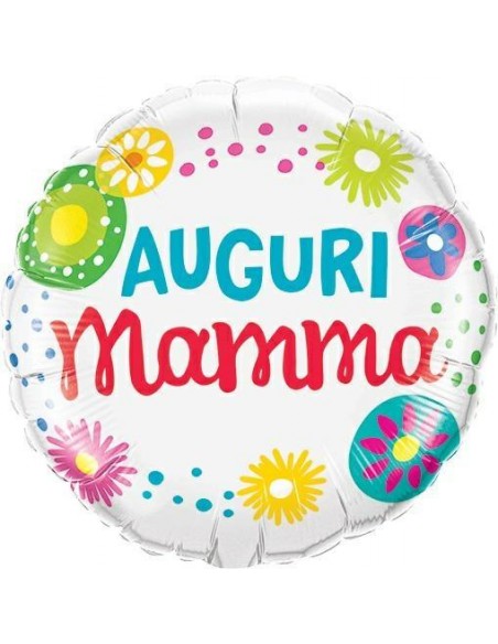 PALLONE MYLAR 9" AUGURI MAMMA 23CM. - L'Officina delle feste