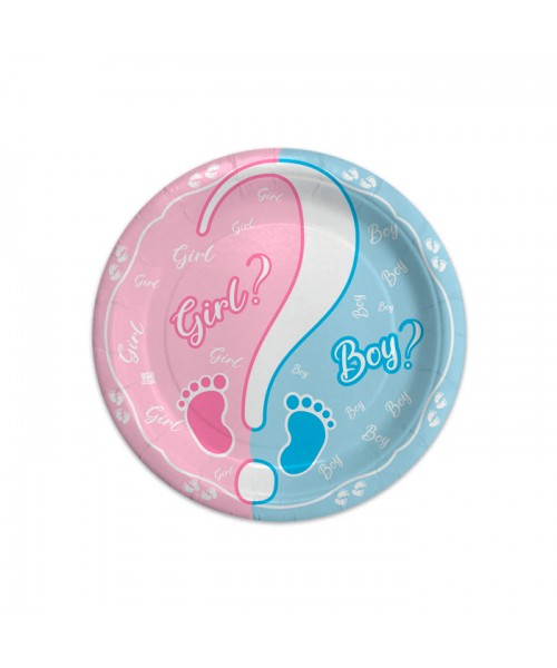 PIATTI BABY BOY OR GIRL? CM.18 PZ.8 - L'Officina delle feste