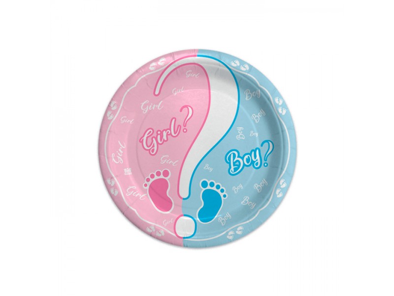 PIATTI BABY BOY OR GIRL? CM.18 PZ.8 - L'Officina delle feste