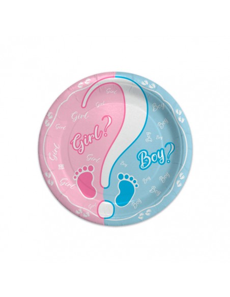 PIATTI BABY BOY OR GIRL? CM.18 PZ.8 - L'Officina delle feste
