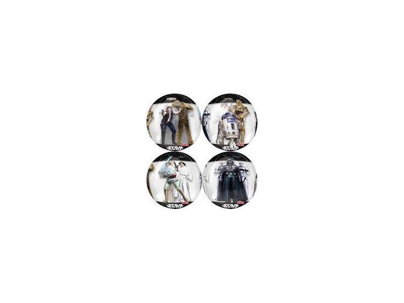 PALLONE MYLAR ORBZ STAR WARS 3D 38CM 1PZ - L'Officina delle