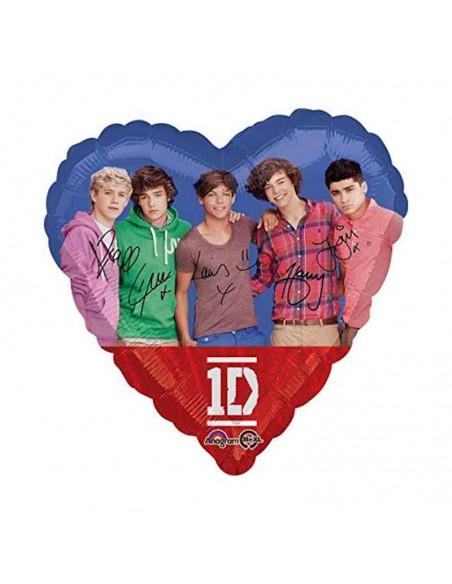 PALLONE MYLAR CUORE 18" 45CM 1D ONE DIRECTION - L'Officina