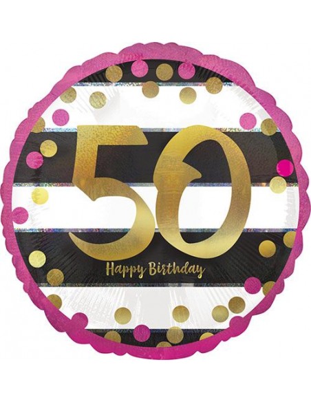 PALLONE MYLAR 18"/cm.45 N. 50 MILESTONE - L'Officina delle feste