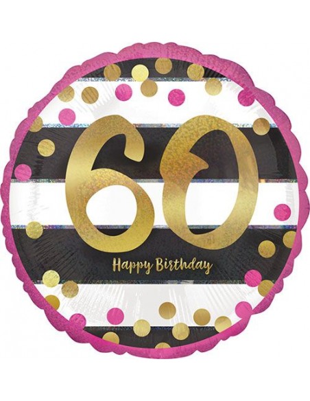 PALLONE MYLAR 18"/CM.45 N. 60 MILESTONE - L'Officina delle feste