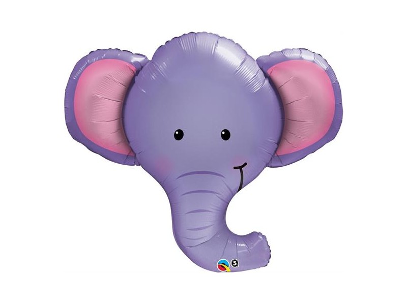 PALLONE MYLAR 32" TESTA ELEFANTE 99CM - L'Officina delle feste