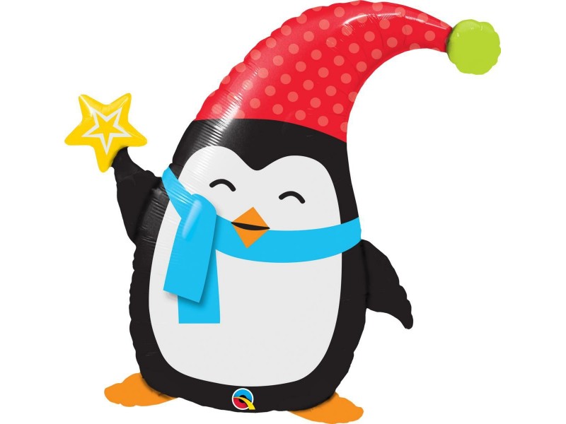 PALLONE MYLAR 35" PINGUINO ELFO CM. 89 - L'Officina delle feste