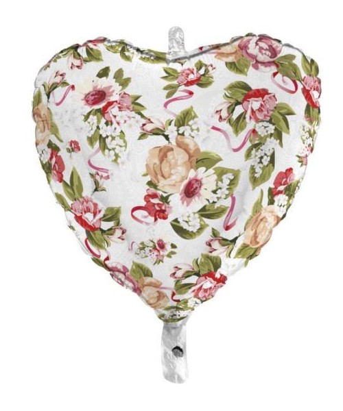 PALLONE MYLAR BOUQUET CUORE 45CM - L'Officina delle feste