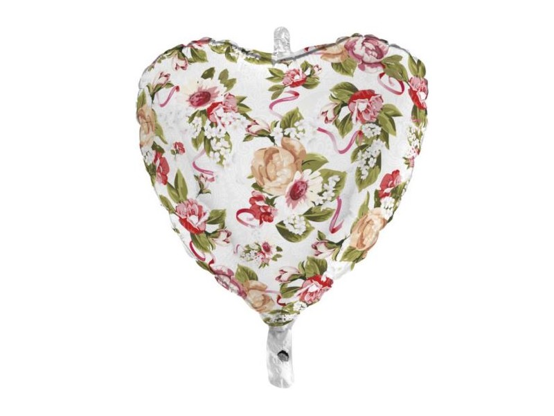 PALLONE MYLAR BOUQUET CUORE 45CM - L'Officina delle feste