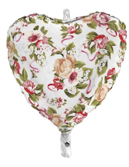 PALLONE MYLAR BOUQUET CUORE 45CM - L'Officina delle feste