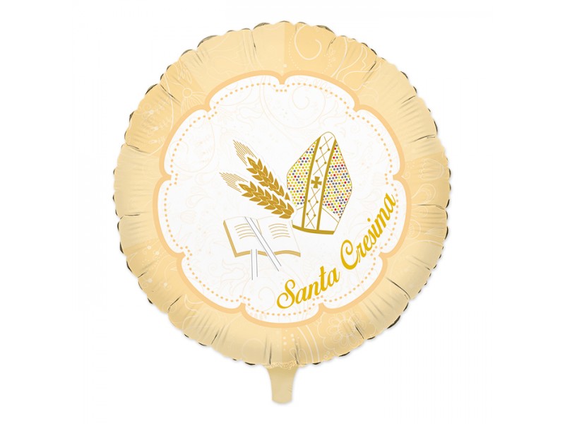 PALLONE MYLAR CM. 45 LA MIA CRESIMA - L'Officina delle feste