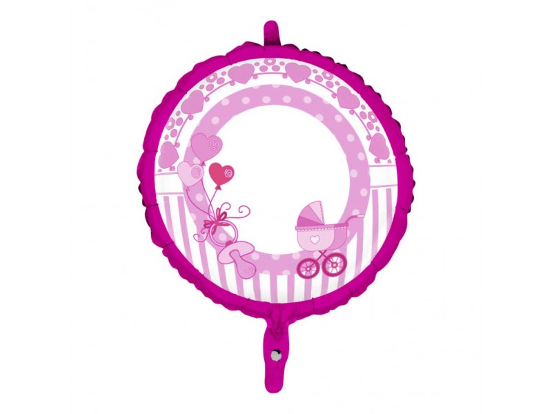 PALLONE MYLAR CM.45 LITTLE BABY ROSA - L'Officina delle feste