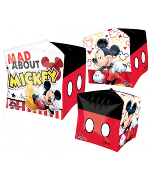 PALLONE MYLAR MICKEY CUBEZ 38X38CM 1PZ - L'Officina delle feste