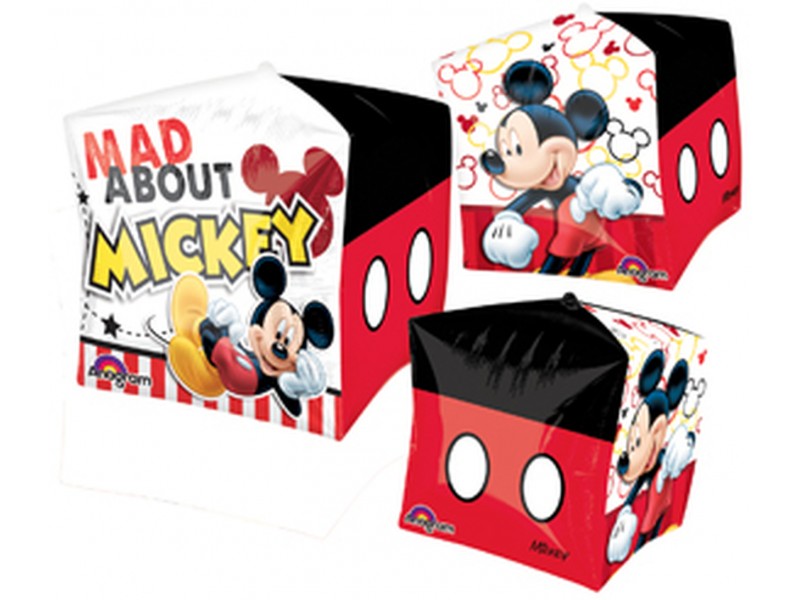 PALLONE MYLAR MICKEY CUBEZ 38X38CM 1PZ - L'Officina delle feste