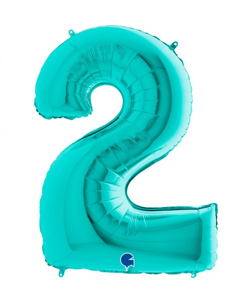 PALLONE MYLAR MEGA N. 2 TIFFANI 102CM - L'Officina delle feste