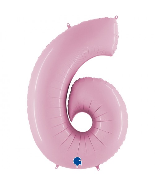 PALLONE MYLAR MEGA N. 6 - 9 ROSA 102CM - L'Officina delle feste