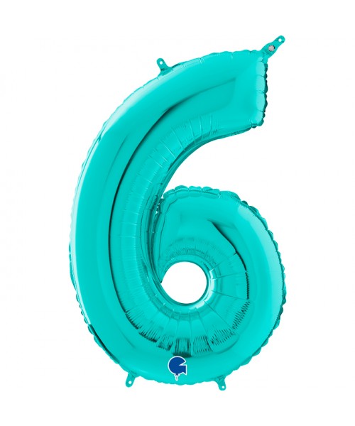 PALLONE MYLAR MEGA N. 6 - 9 TIFFANI 102CM - L'Officina delle