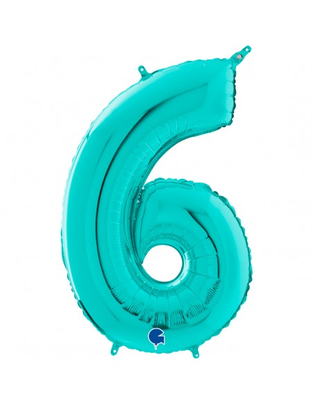 PALLONE MYLAR MEGA N. 6 - 9 TIFFANI 102CM - L'Officina delle PALLONE MYLAR MEGA N. 6 - 9 TIFFANI 102CM - L'Officina delle