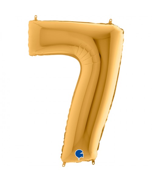 PALLONE MYLAR MEGA N. 7 ORO 102CM - L'Officina delle feste