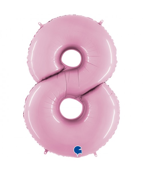PALLONE MYLAR MEGA N. 8 ROSA 102CM - L'Officina delle feste
