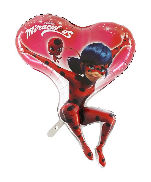 PALLONE MYLAR MIRACOLOUS LADY BUG 95CM - L'Officina delle feste