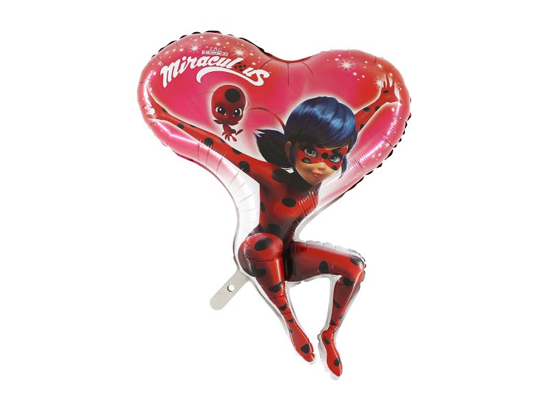 PALLONE MYLAR MIRACOLOUS LADY BUG 95CM - L'Officina delle feste