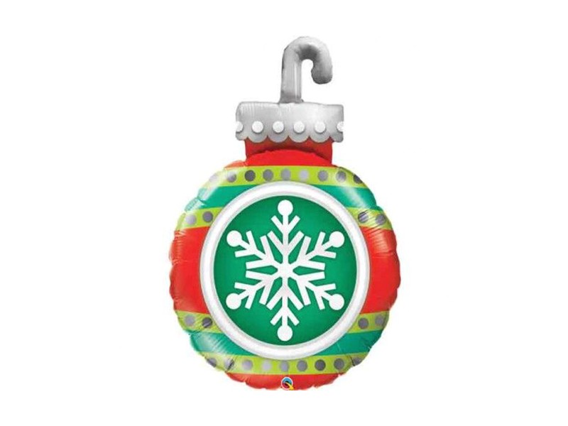 PALLONE MYLAR PALLA DI NATALE 35" CM. 89 - L'Officina delle