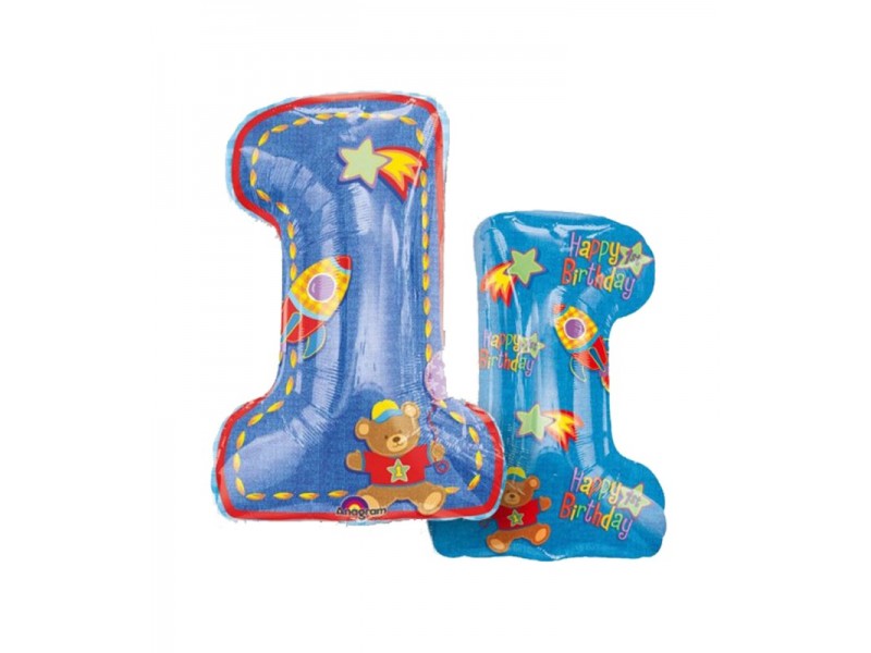 PALLONE MYLARN. 1 HAPPY BDAY BIMBO - L'Officina delle feste