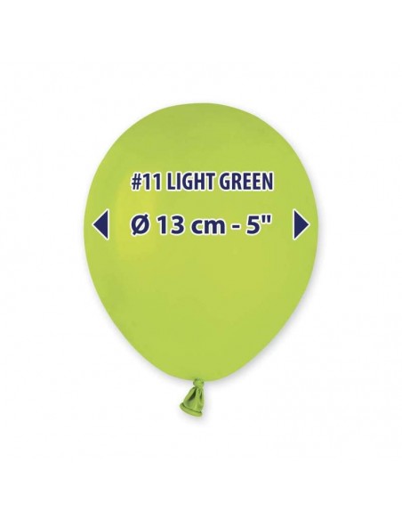 PALLONI LATTICE 5" PZ.100 VERDE CHIARO 13CM - L'Officina delle