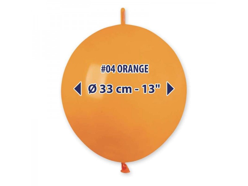 PALLONI LATTICE 13" LINK PAST.ARANCIO 100PZ - L'Officina delle