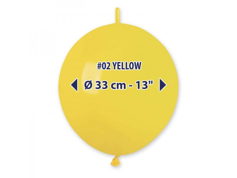 PALLONI LATTICE 13" LINK PAST.GIALLO 100PZ - L'Officina delle