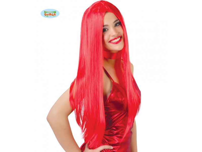PARRUCCA LUNGA ROSSA ROSSA - L'Officina delle feste