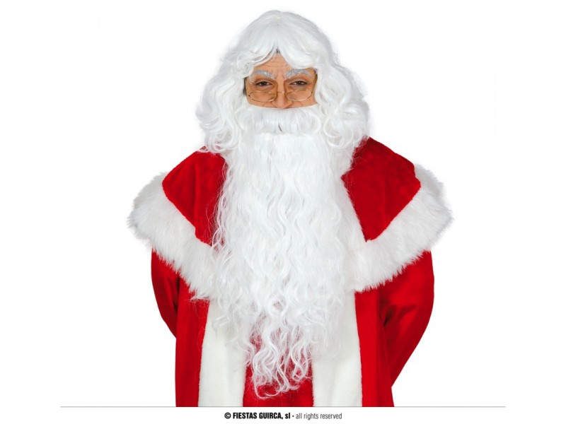 PARRUCCA BARBA BABBO NATALE EXTRA - L'Officina delle feste
