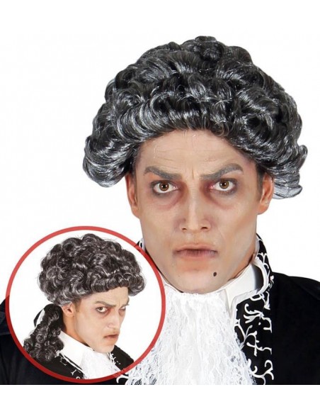 PARRUCCA CONTE VAMPIRO GRIGIA - L'Officina delle feste