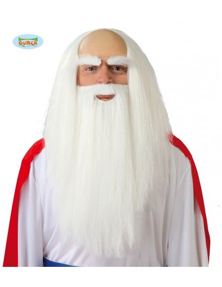 PARRUCCA DRUIDO SACERDOTE CON BARBA LUNGA - L'Officina delle