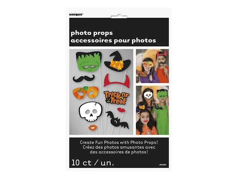 PHOTO PROP 10PZ TRICK/TREAT HALLOWEEN - L'Officina delle feste