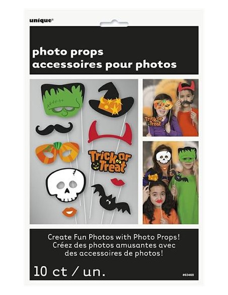 PHOTO PROP 10PZ TRICK/TREAT HALLOWEEN - L'Officina delle feste