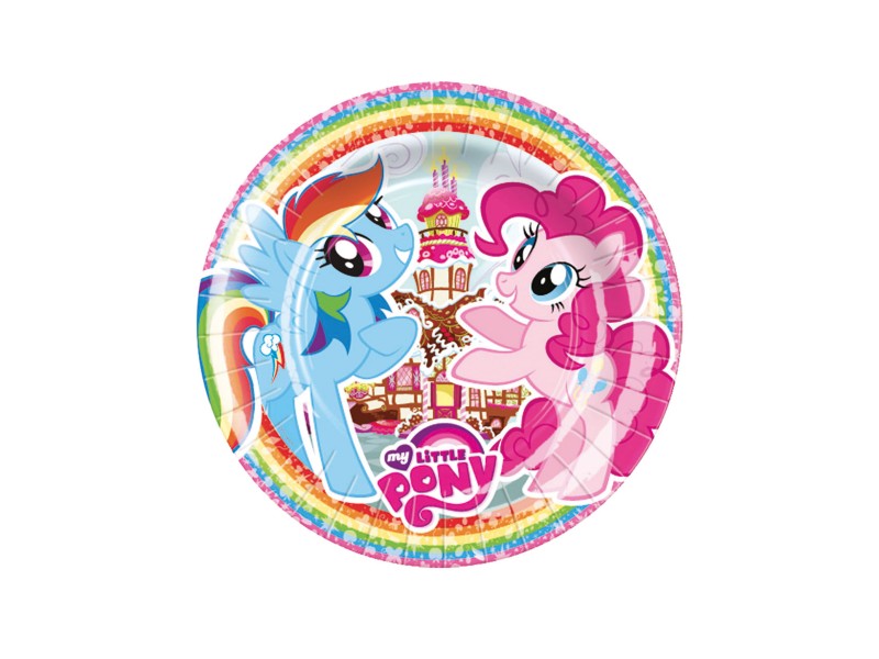 PIATTI 23CM MY LITTLE PONY 8PZ - L'Officina delle feste