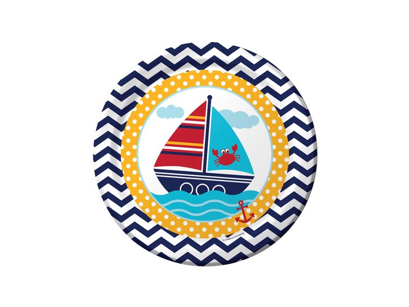 PIATTI 23CM PZ. 8 AHOY MATEY - L'Officina delle feste
