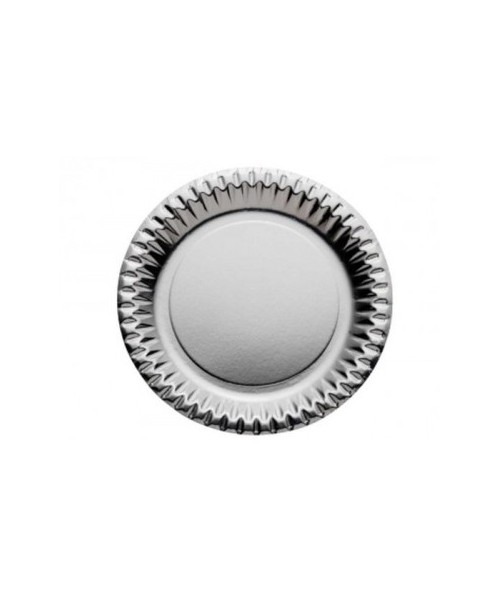 PIATTI CARTA CM. 18 ARGENTO - L'Officina delle feste