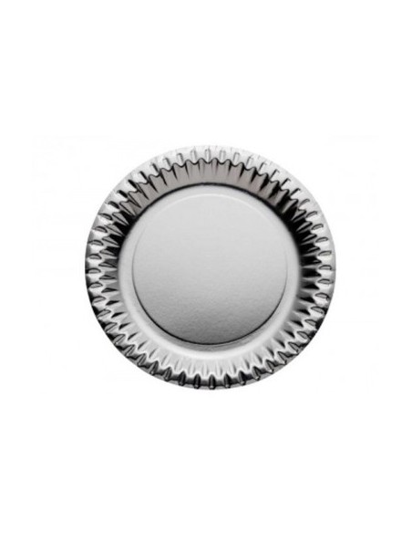 PIATTI CARTA CM. 18 ARGENTO - L'Officina delle feste