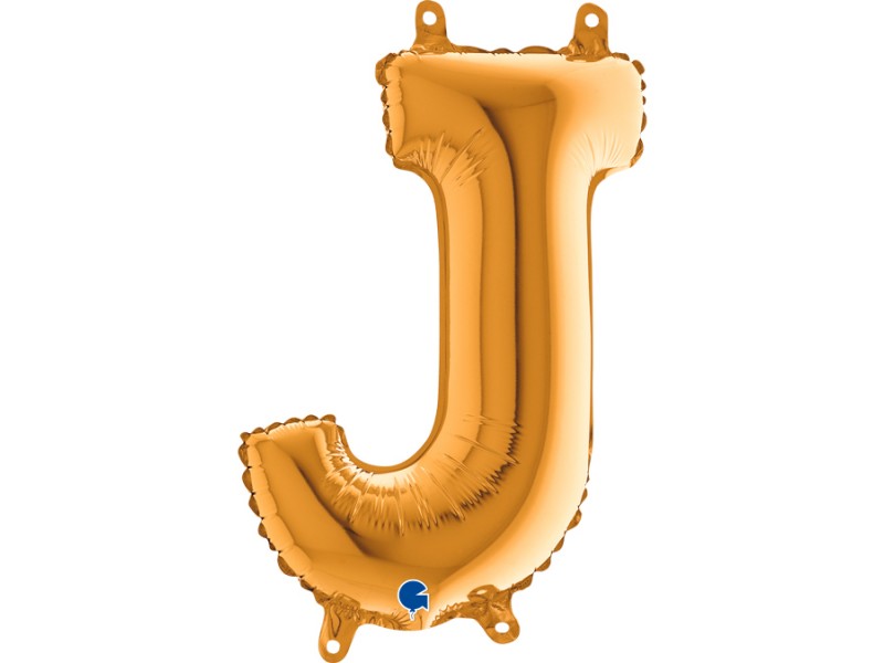 PALLONE MYLAR LETTERA " J " ORO CM. 35 - L'Officina delle feste