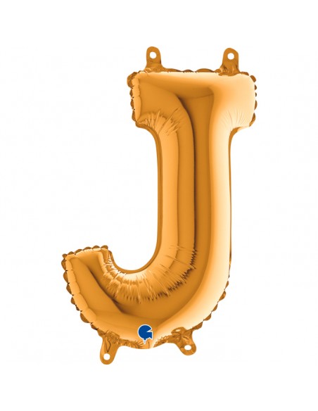 PALLONE MYLAR LETTERA " J " ORO CM. 35 - L'Officina delle feste