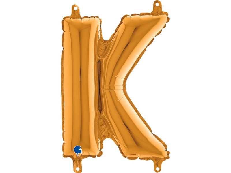 PALLONE MYLAR LETTERA " K " ORO CM. 35 - L'Officina delle feste