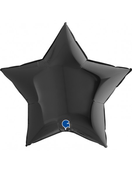 PALLONE MYLAR STELLA 36" NERO 91CM - L'Officina delle feste