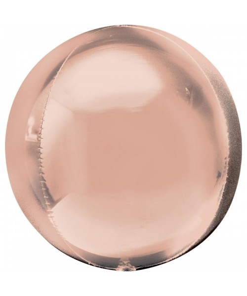PALLONE MYLAR ORBZ ROSE GOLD JUMBO 53CM. - L'Officina delle
