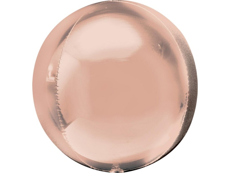 PALLONE MYLAR ORBZ ROSE GOLD JUMBO 53CM. - L'Officina delle