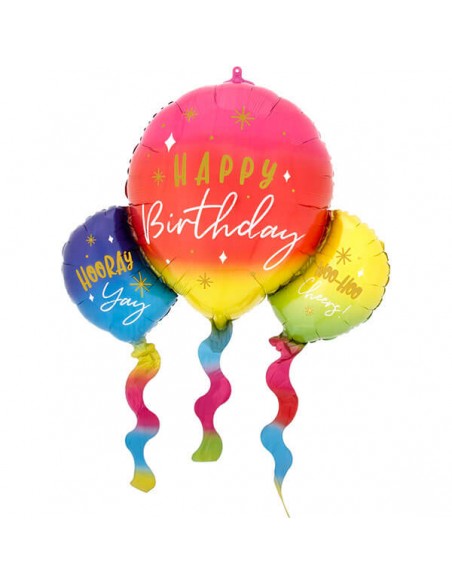 PALLONE MYLAR 36" PALLONI HAPPY BIRHDAY 91CM - L'Officina delle